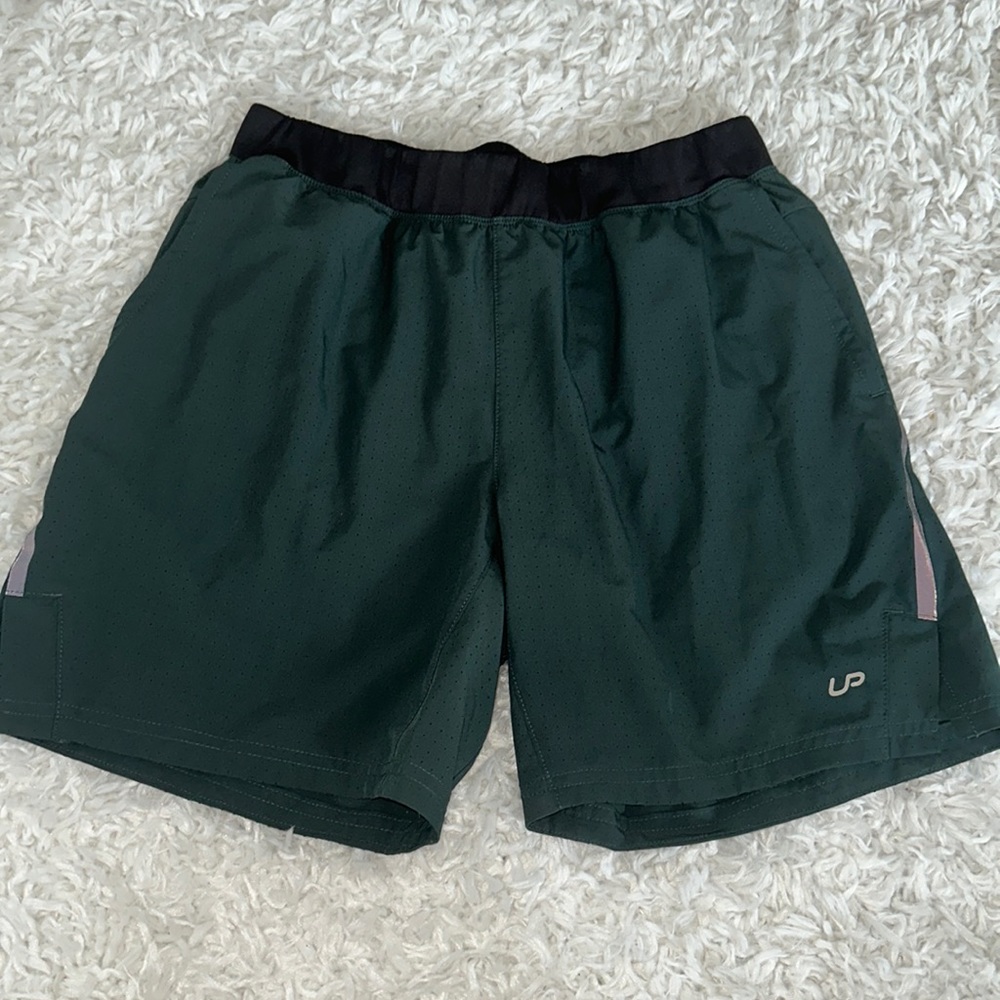 Men’s Shorts, QWICK-DRY, M, green, athletic shorts